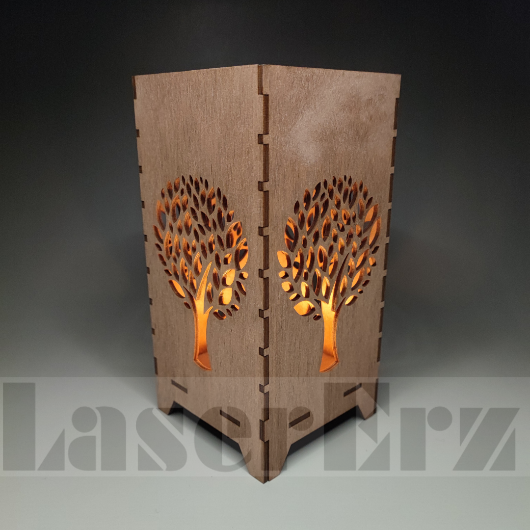 Teelichter Laterne / Kerzen Halter Baum des Lebens – LaserErz