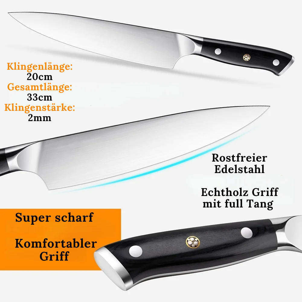 Messer mit Individueller Gravur (Hochzeits/Geburtstags Geschenk) Küchen Messer