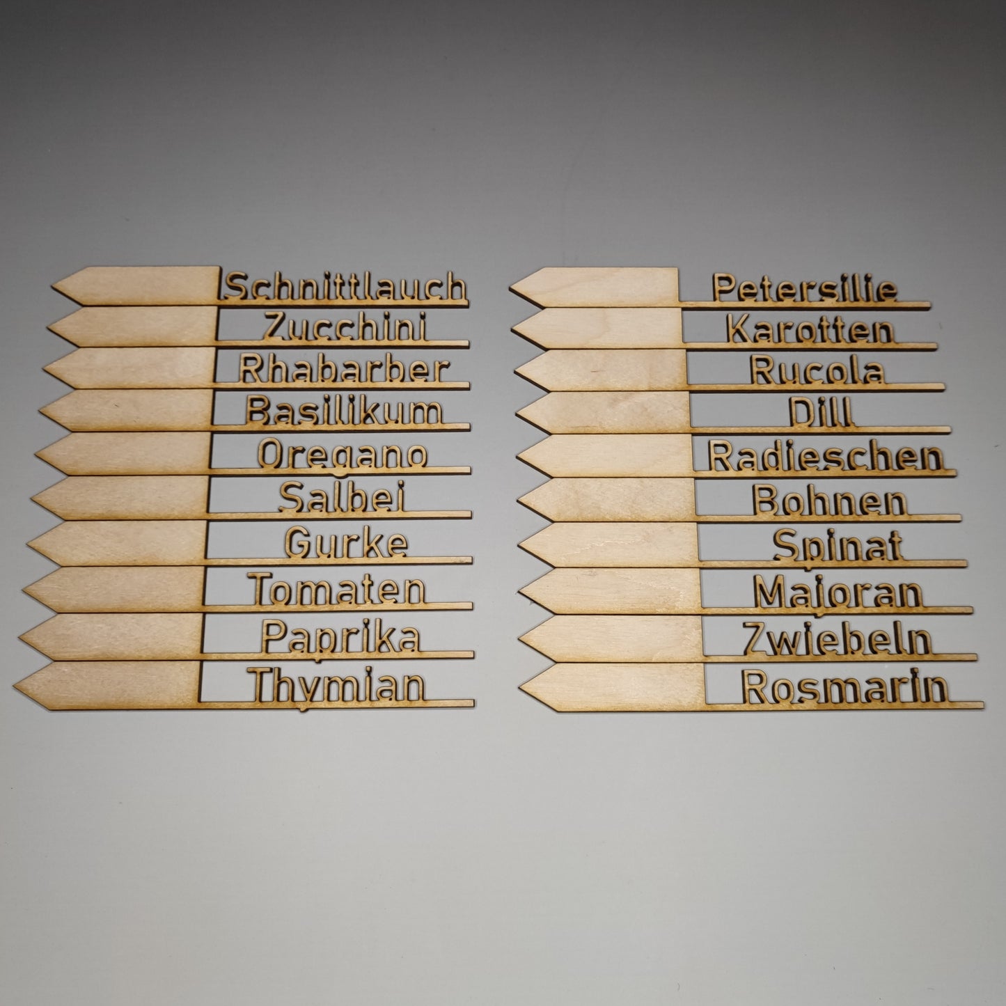 Pflanzen Schilder Garten/Kräuter/Gemüse Beschriftung