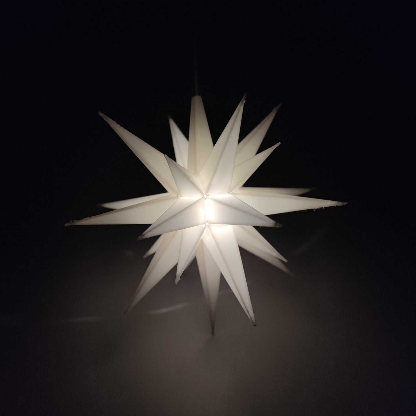 Kleiner Weihnacht Stern mit LED/Batterie "Herrnhuter Stern"