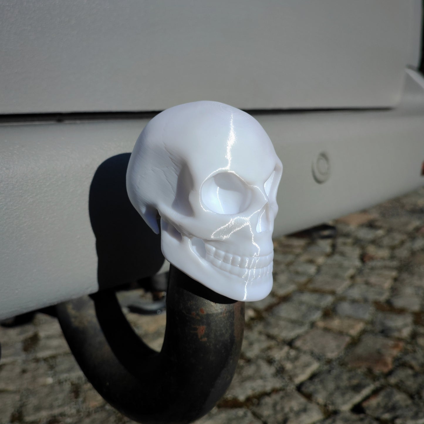 AHK Totenkopf Knochen Schädel (Anhänger-Kupplung Abdeckung) 3D-Druck