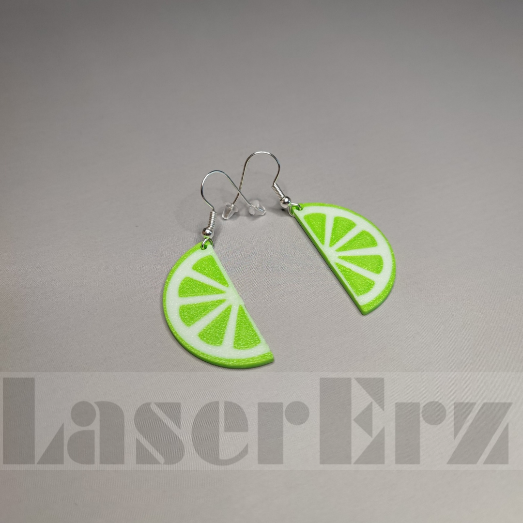Limetten Ohrringe 3D-druck