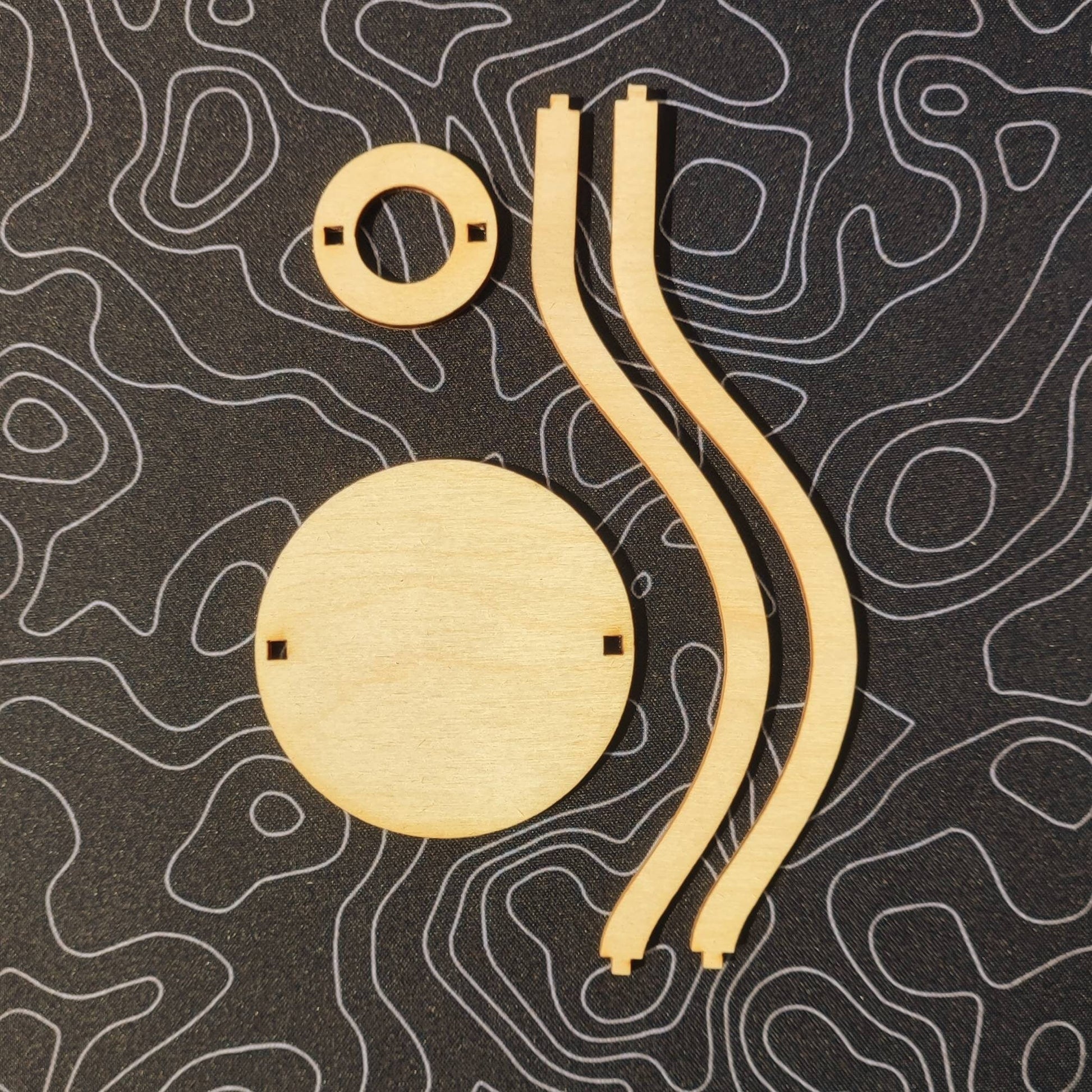 Reagenzglas Vase (minimalistisch und modern aus Echtglas und Birkenholz) - LaserErz