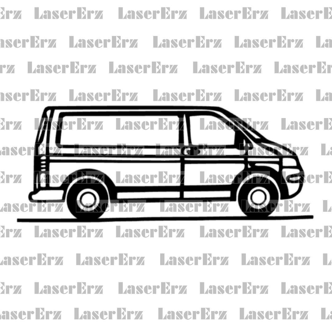 VW Bulli T1 T2 T3 T4 T5 Transporter/Bus/Van Aufkleber - LaserErz