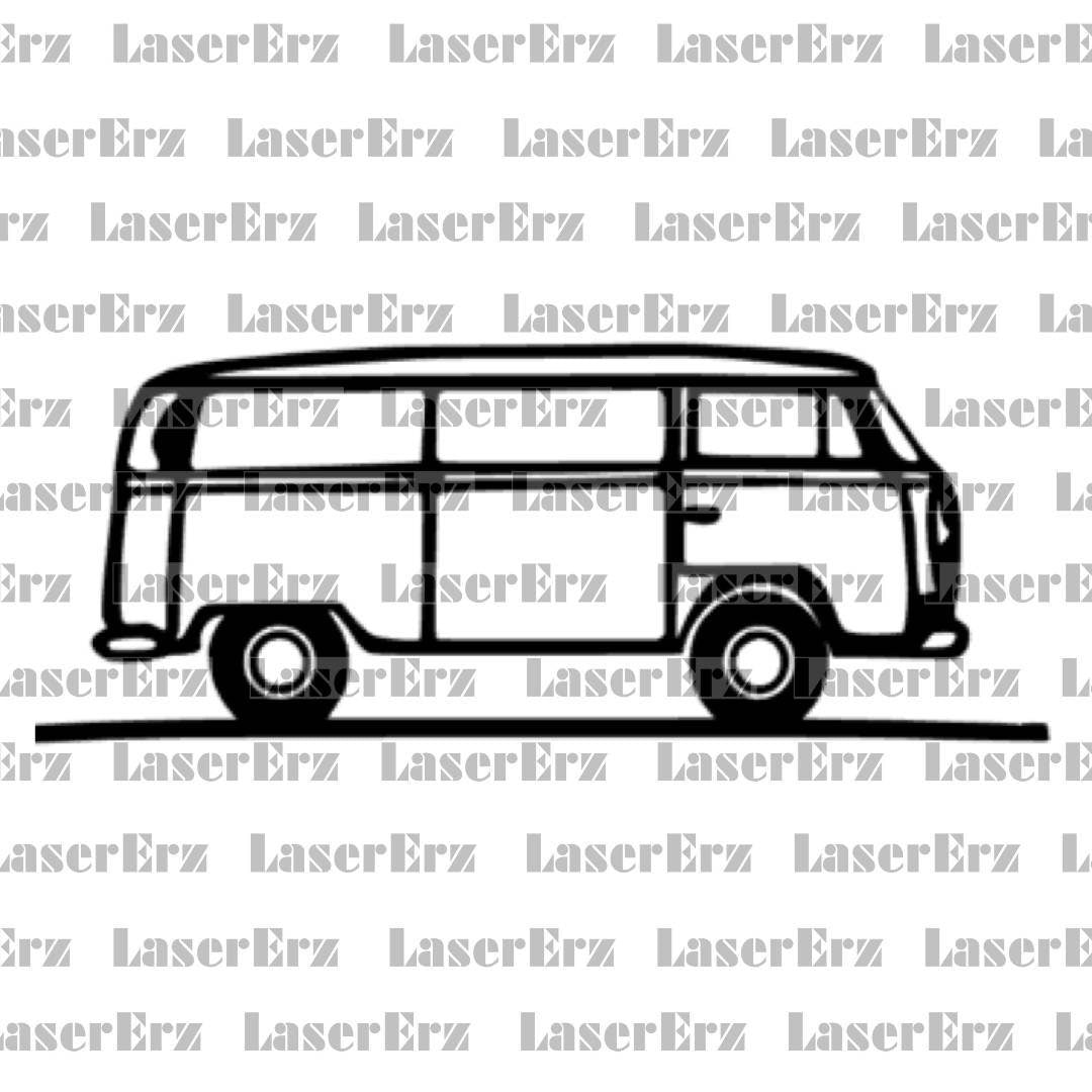 VW Bulli T1 T2 T3 T4 T5 Transporter/Bus/Van Aufkleber - LaserErz