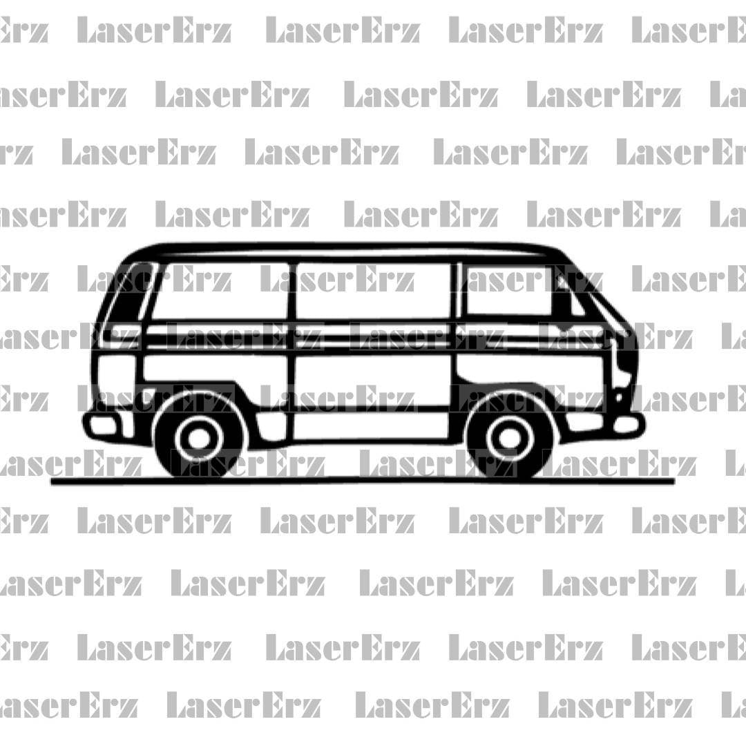 VW Bulli T1 T2 T3 T4 T5 Transporter/Bus/Van Aufkleber - LaserErz