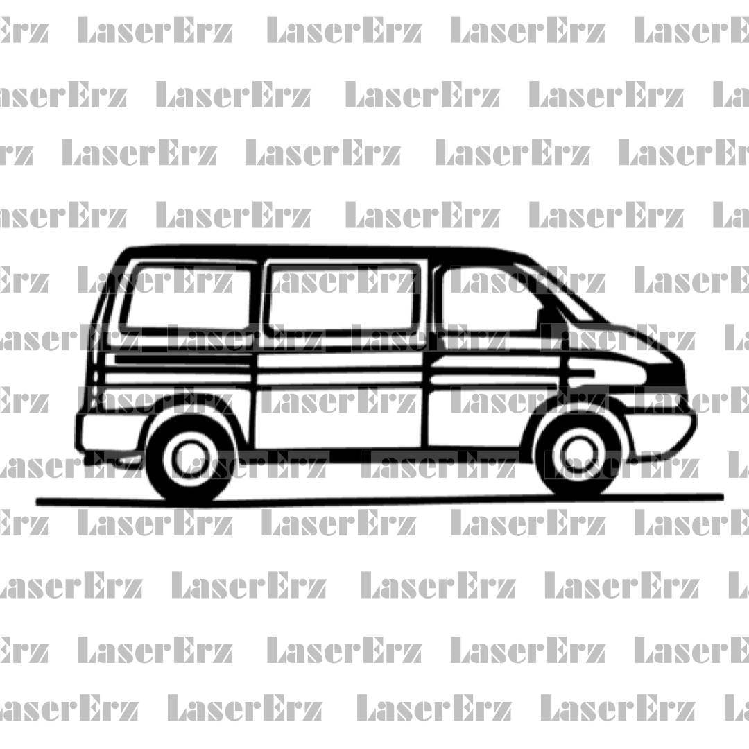 VW Bulli T1 T2 T3 T4 T5 Transporter/Bus/Van Aufkleber - LaserErz