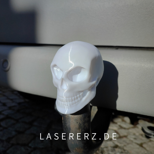 AHK Totenkopf Knochen Schädel (Anhänger-Kupplung Abdeckung) 3D-Druck