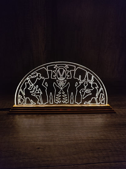 Schwibbogen Weihnachts Dekoration verschiedene Motive (Waldhaus, Seiffener Kirche, Berg-Männer Erzgebirge) LED - LaserErz 