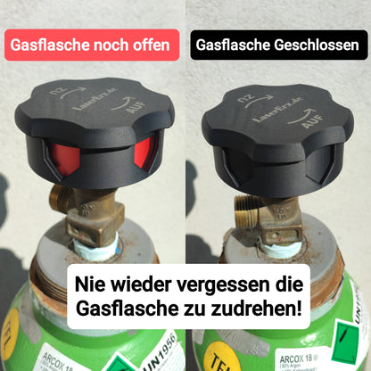 Schweiß Gasflaschen Ventilanzeiger Auf/Zu– Argon/Co2 MIG/MAG/WIG