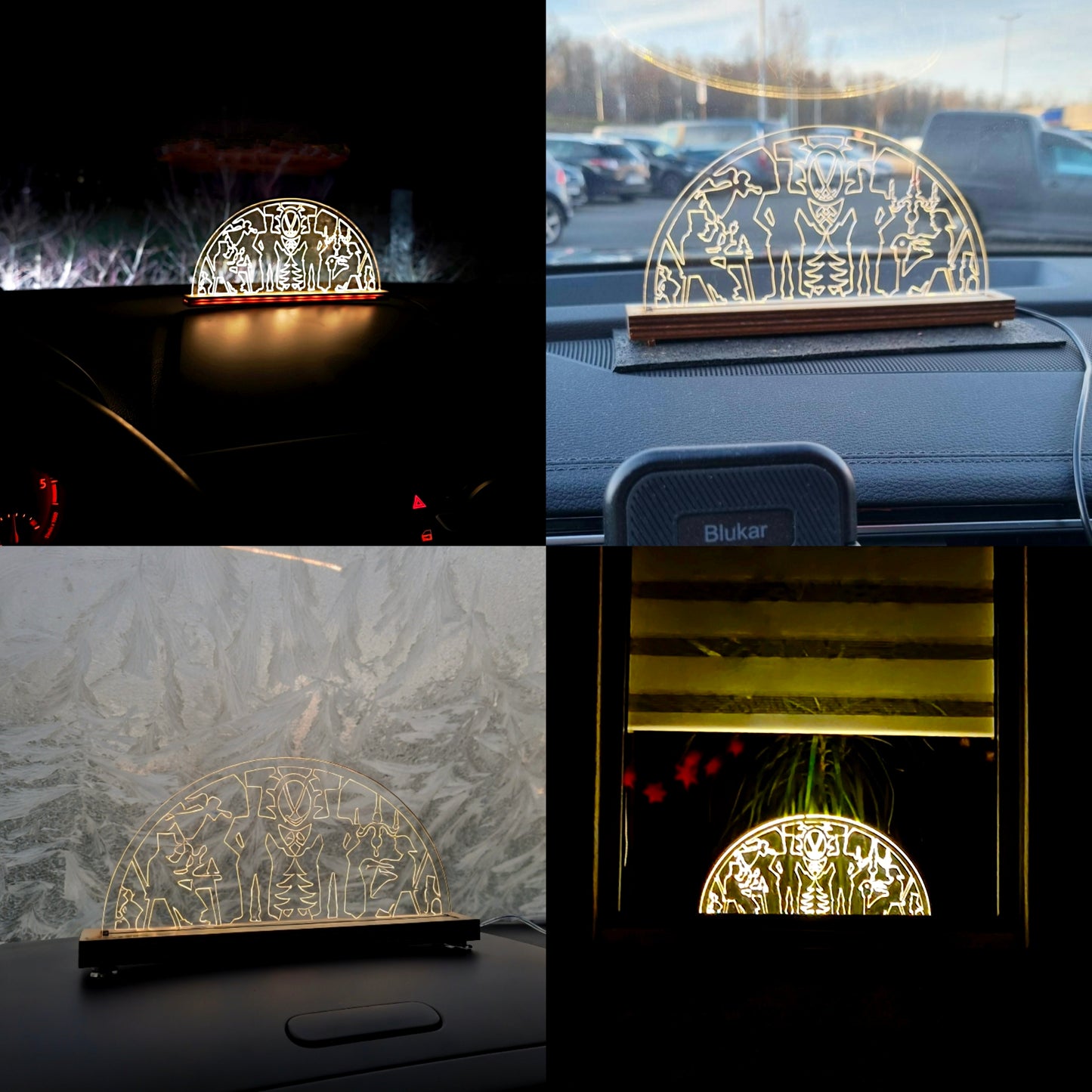 Schwibbogen Tradition trifft Moderne Erzgebirge Weihnachten/Lichterbogen USB+Dimmer/Batterie